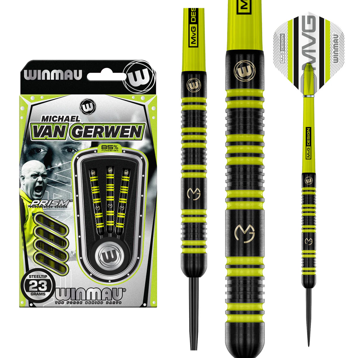 Michael Van Gerwen Winmau 85% Tungsten Steel Tip Darts