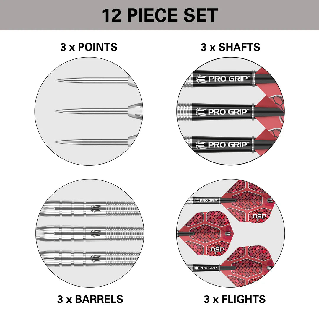 Nathan Aspinall 90% Tungsten Steel Tip Darts by Target