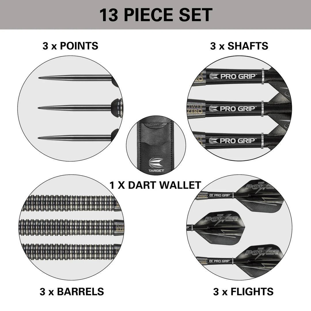 Phil Taylor 8Zero 80% Tungsten Steel Tip Darts by Target S1