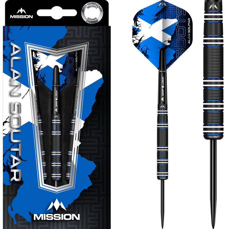 Alan Soutar Mission Black 90% Tungsten Steel Tip Darts