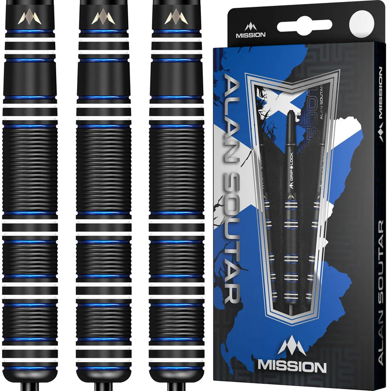 Alan Soutar Mission Black 90% Tungsten Steel Tip Darts