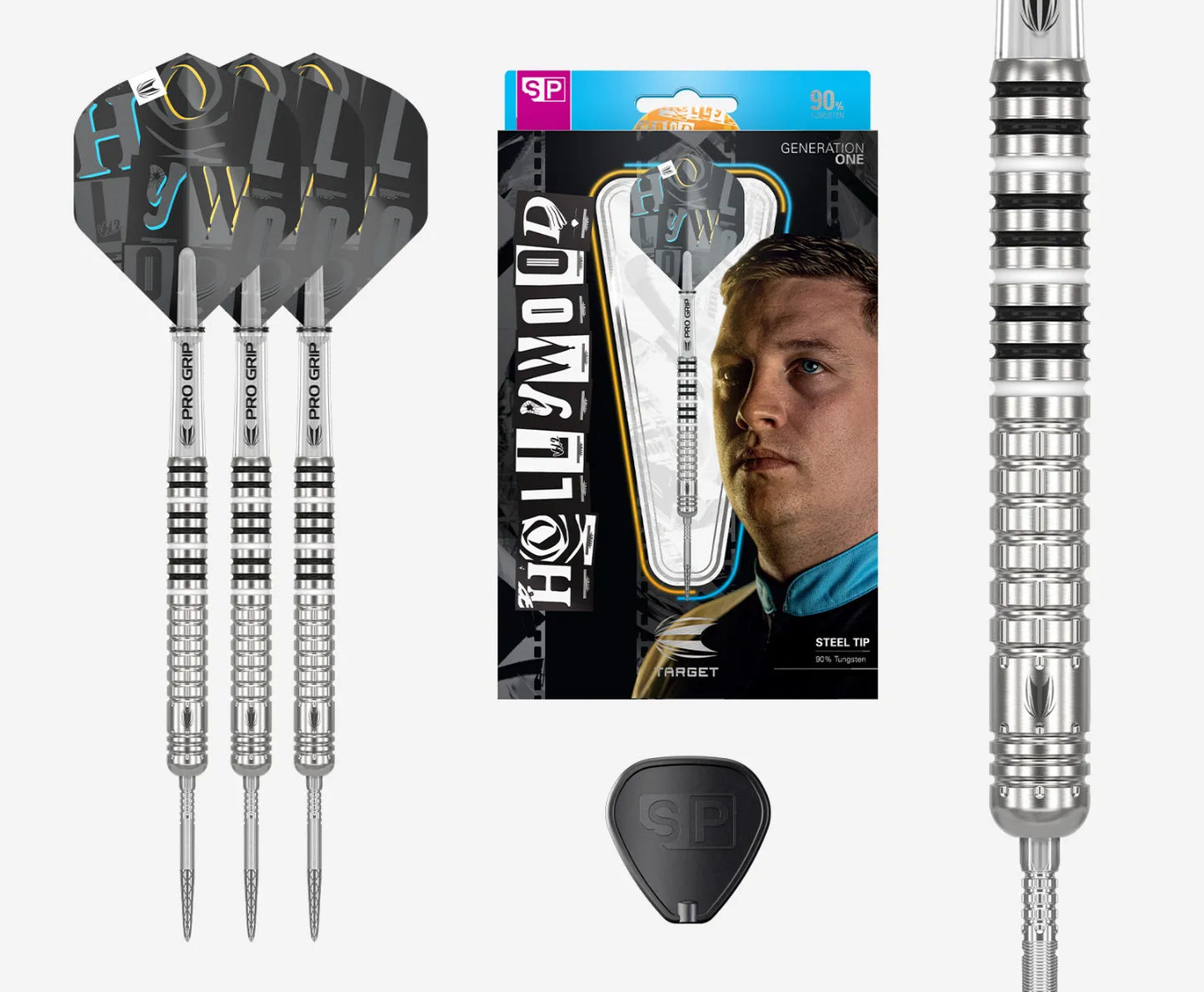 Chris Hollywood Dobey Gen 1 90% Tungsten SP Steel Tip Darts