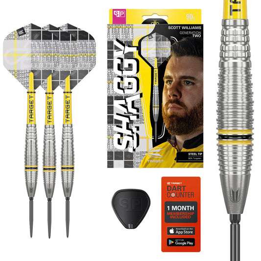 Scott Williams Gen 2 90% Tungsten SP Steel Tip Darts