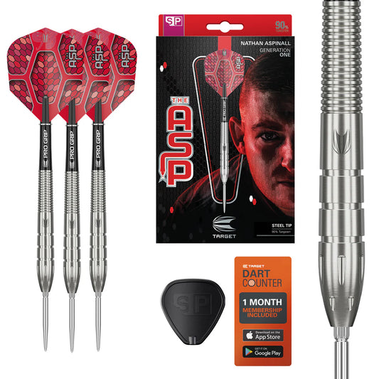 Nathan Aspinall 90% Tungsten Steel Tip Darts by Target